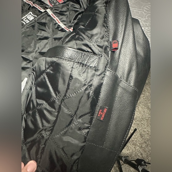 Viking Cycle Women’s Black Leather Motorcycle Jacket NWT Size Medium - Picture 8 of 14